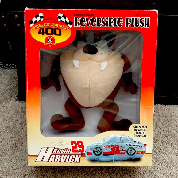Vintage Kevin Harvick #29 looney tunes reversable plush